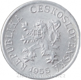 1 haléř 1955