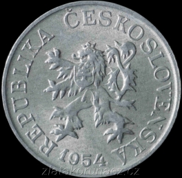 3 haléř 1954