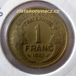 Francie - 1 franc 1933