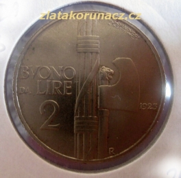 Itálie - 2 lira 1923 R