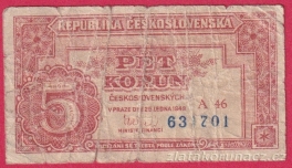 5 Kčs 1949 A 46