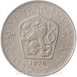 5 koruna 1974 - varianta 2