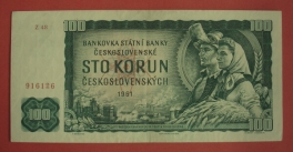 Československo - 100 Korun 1961 Z 48