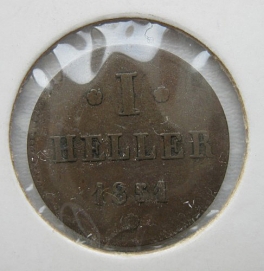 Německo-Hesse - 1 heller 1851