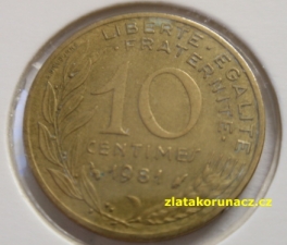 Francie - 10 centimes 1981