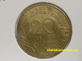 Francie - 20  centime 1984