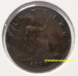 Anglie - 1 farthing 1879