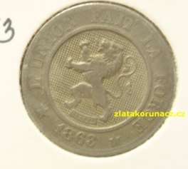 Belgie - 10 centimes 1863 Belges