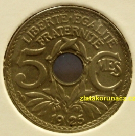 Francie - 5 centimes 1925