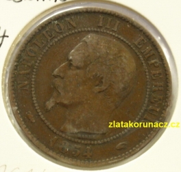 Francie - 10 centimes 1854 A