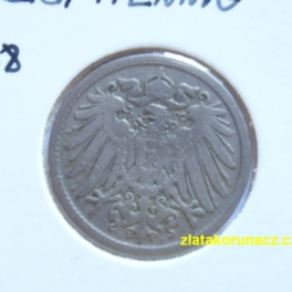 Německo - 10 Reich Pfennig 1898 D