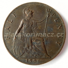 Anglie - 1/2 penny 1901