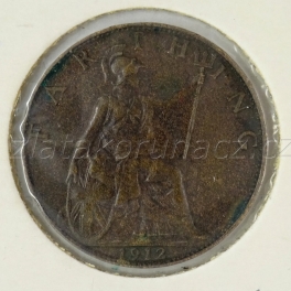 Anglie - 1 farthing 1912