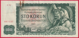 Československo - 100 Korun 1961 X 94