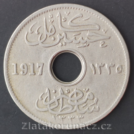 Egypt-okupace - 5 milliemes 1917 H