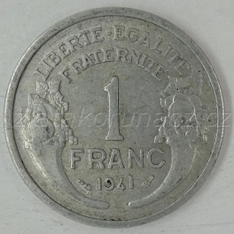 Francie - 1 franc 1941 hliník