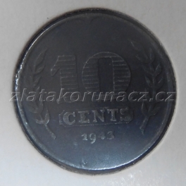 Holandsko - 10 cents 1943