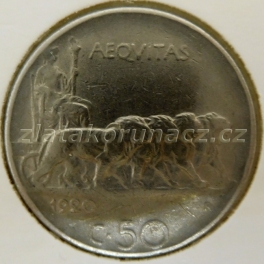 Itálie - 50 centesimi 1920 R (VH)