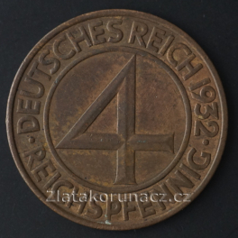 Německo - 4 Reichspfennig 1932 A