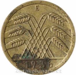 Německo - 5 Reichspfennig 1936 E