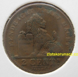 Belgie - 2 centimes 1910 Belgen