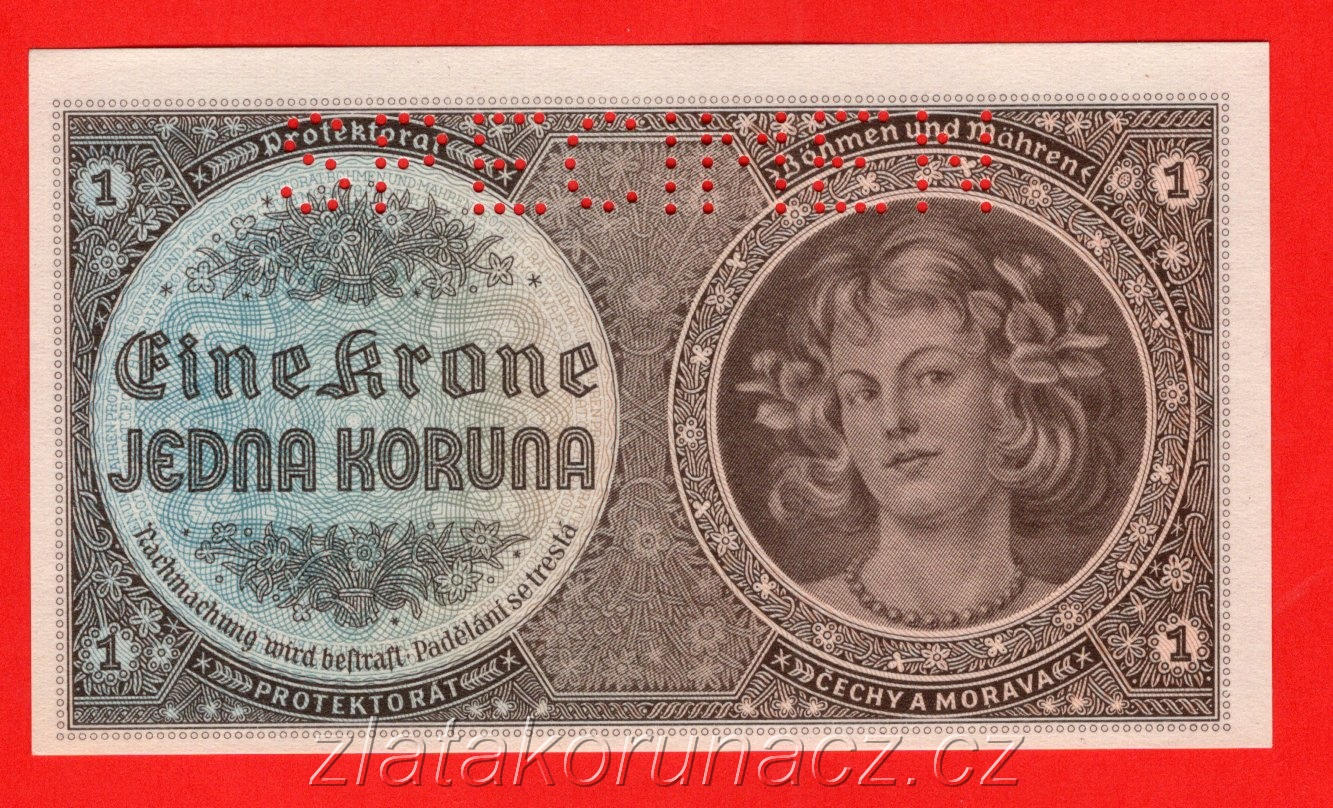 1 koruna 1940 D 011 Perf.