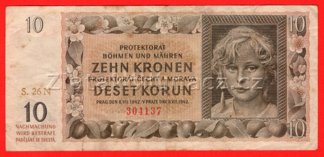 10 Korun 1927 N 26