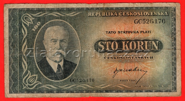 100 Kčs 1945 GC