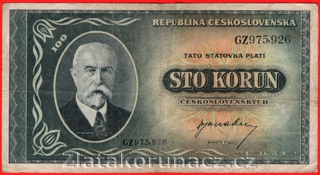 100 Kčs 1945 GZ