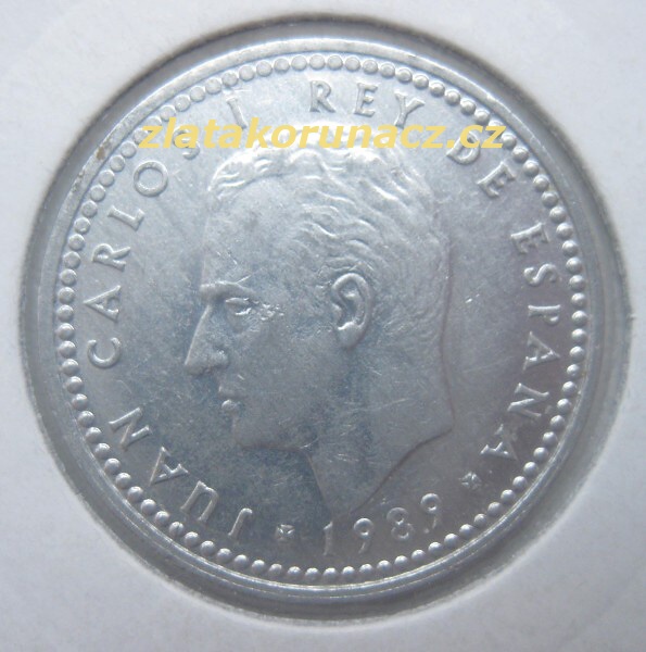 Španělsko - 1 peseta 1989