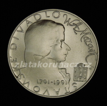 1991 - 100Kčs - W.A.Mozart