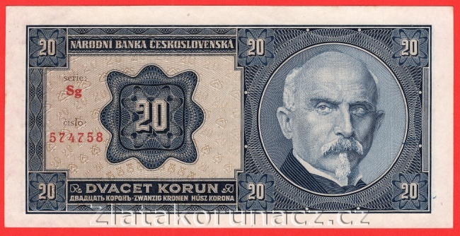 20 Korun 1926  Sg