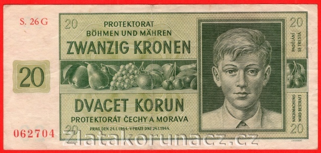 20 Korun 1944 G 26 