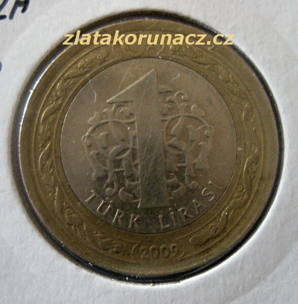 Turecko - 1 lira 2009