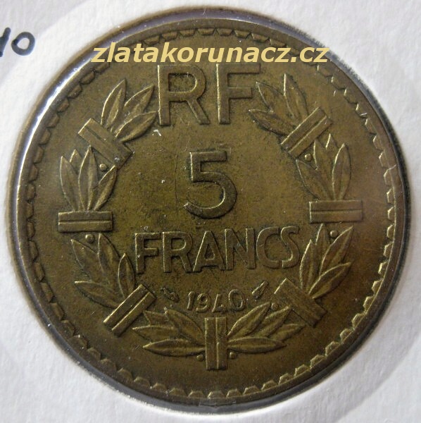 Francie - 5 francs1940