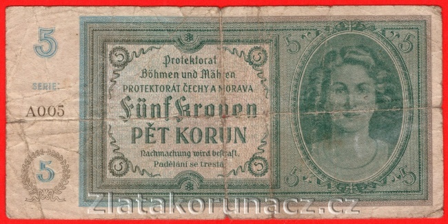 5 korun 1940 A 005