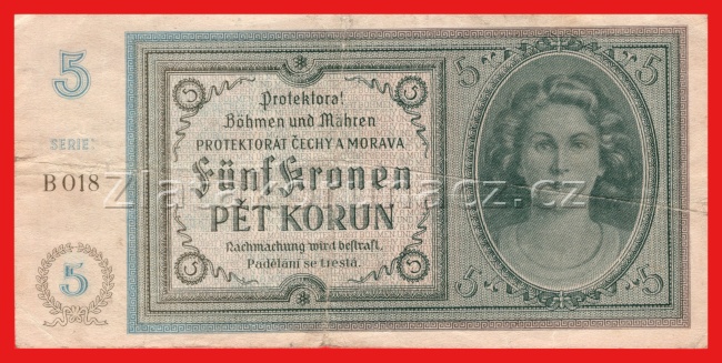 5 Korun 1940 B 018