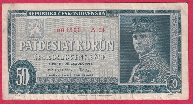 50 Kčs 1948 A 24