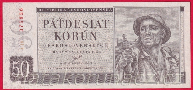 50 Kčs 1950 A 18