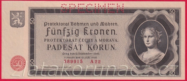 50 Korun 1940 A 22