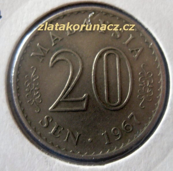 Malaysie - 20 sen 1967