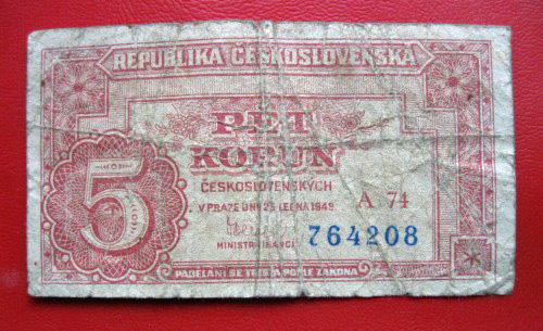 5 Kčs 1949 A 74