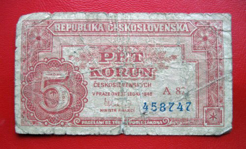 5 Kčs 1949 A 87