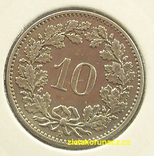 Švýcarsko - 10 rappen 1879 B