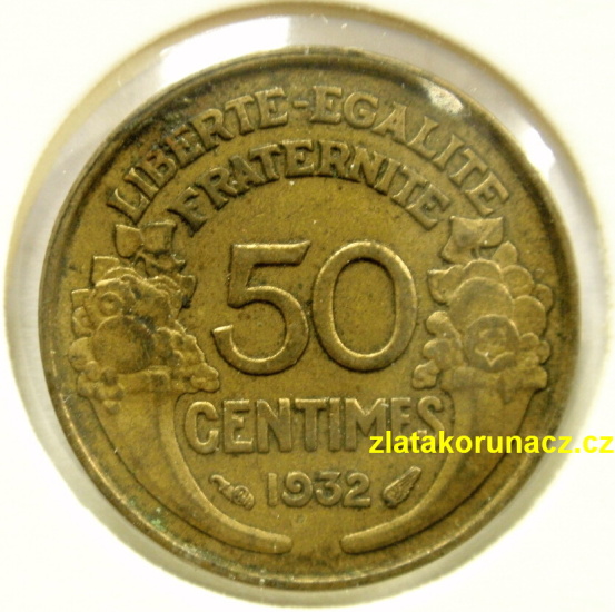 Francie - 50 centimes 1932.