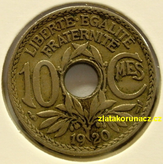 Francie - 10 centimes 1920