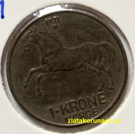 Norsko - 1 krone 1971