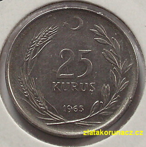 Turecko - 25 kurus 1965