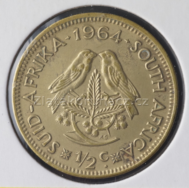 Afrika jižní (Jihoafrická rep.) - 1/2 cent 1964