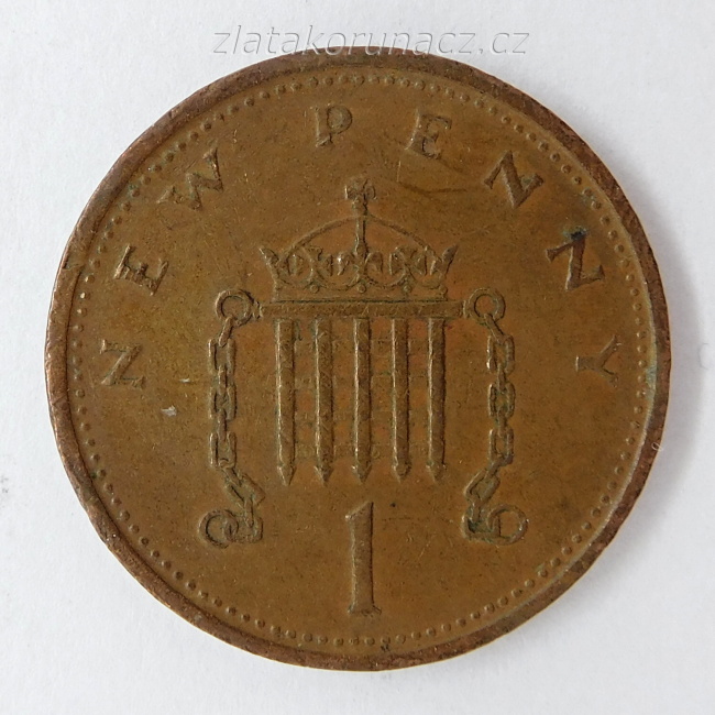 Anglie - 1 New Penny 1974 